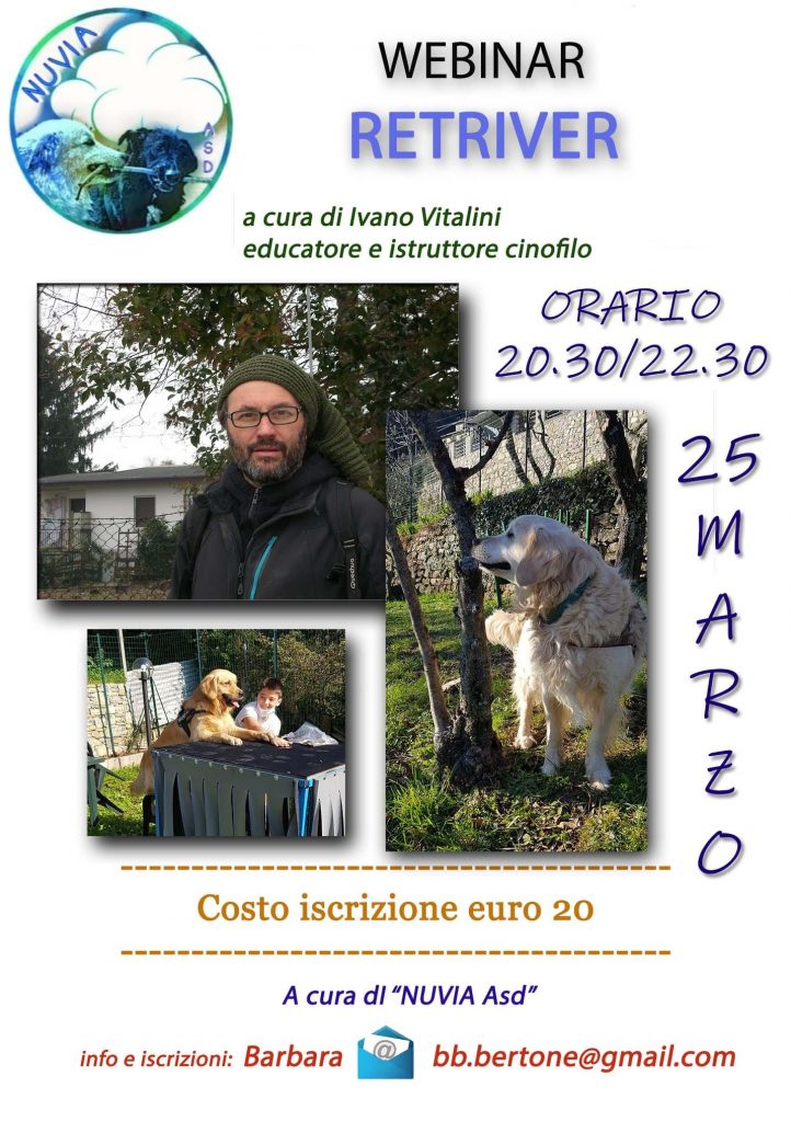 Webinar 25 Marzo 2021 - Retriver con Ivano Vitalini