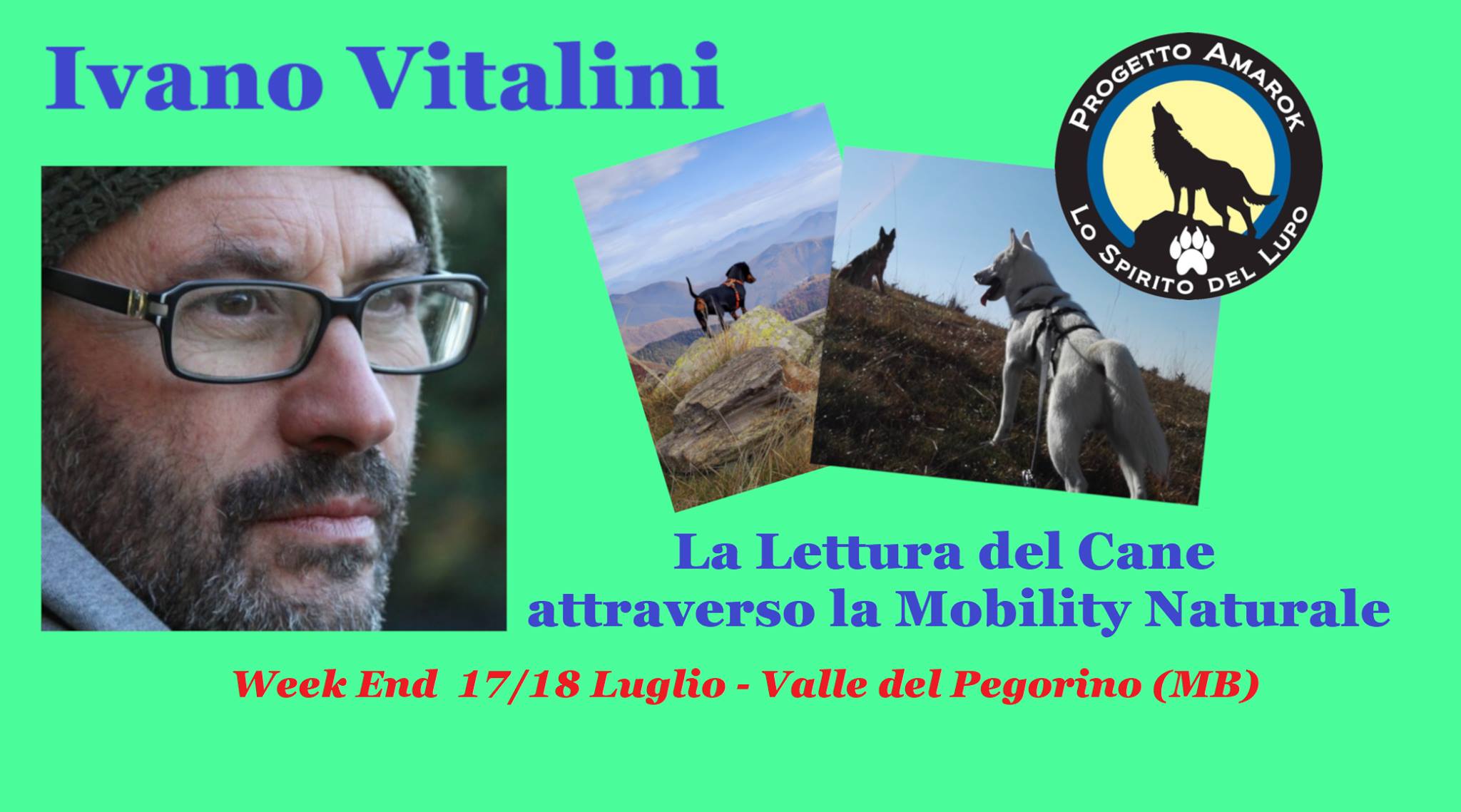 MONZA 17 e 18 Luglio 2021 - La Lettura del cane attraverso la Mobility con Ivano Vitalini