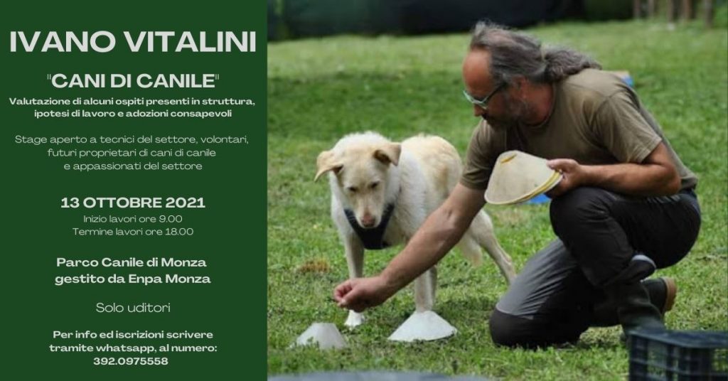 13 Ottobre 2021 - Cani di canile con Ivano Vitalini
