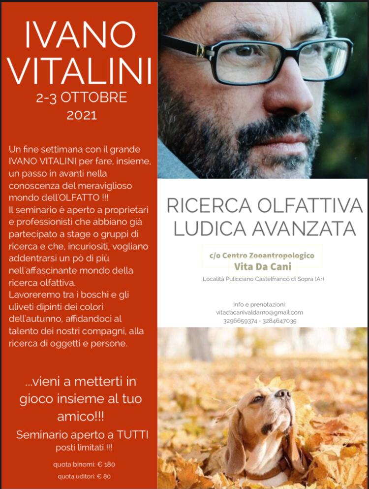 2 e 3 Ottobre 2021 - Ricerca olfattiva ludica avanzata con Ivano Vitalini