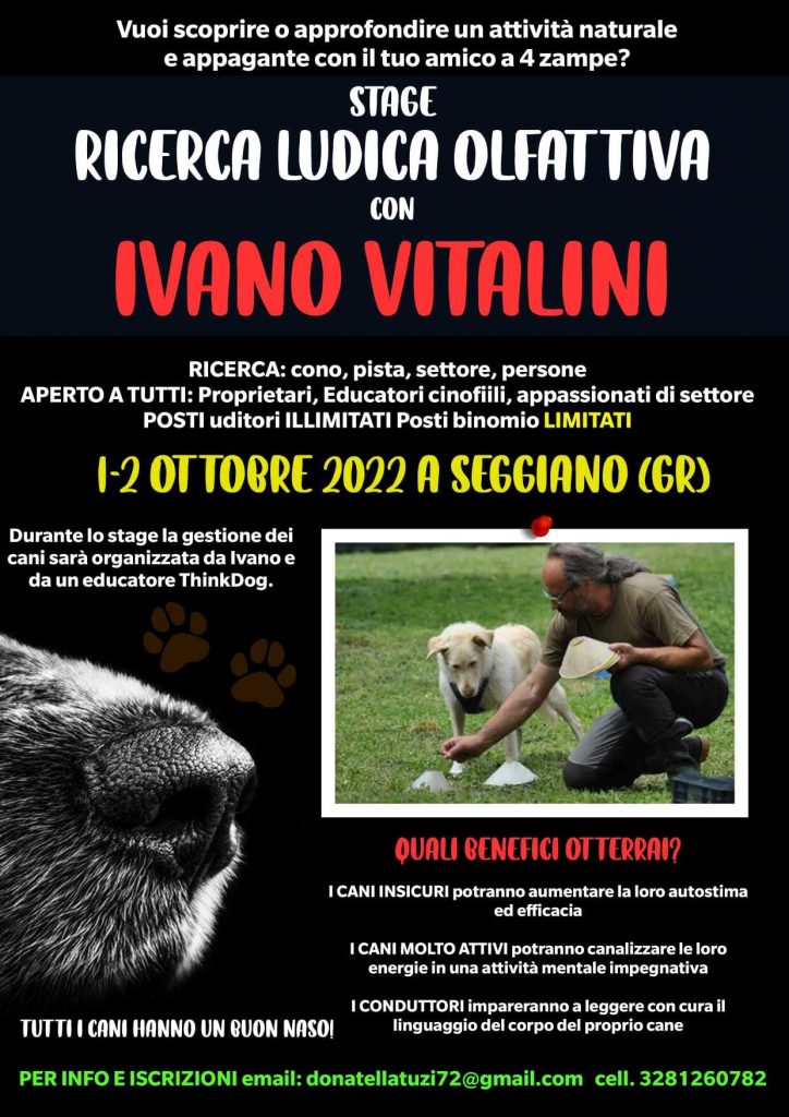 Seggiano 1 e 22 ottobre 2022 - Ricerca ludica con Ivano Vitalini