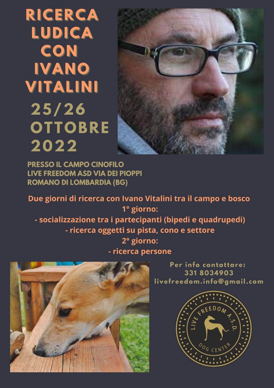 Romano di Lombardia 25 e 26 ottobre 2022 - Ricerca ludica con Ivano Vitalini