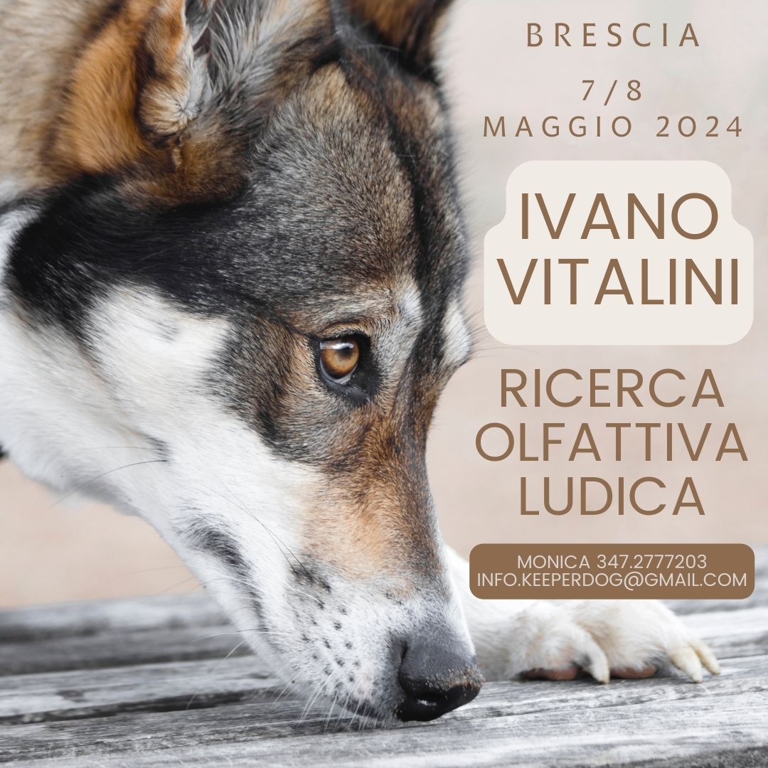 Brescia 7 e 8 maggio 2024 - Ricerca olfattiva ludica con Ivano Vitalini