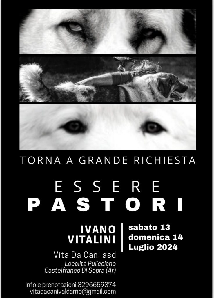 Castelfranco Di Sopra (Arezzo) 13 e 14 luglio 2024 - Essere Pastori con Ivano Vitalini