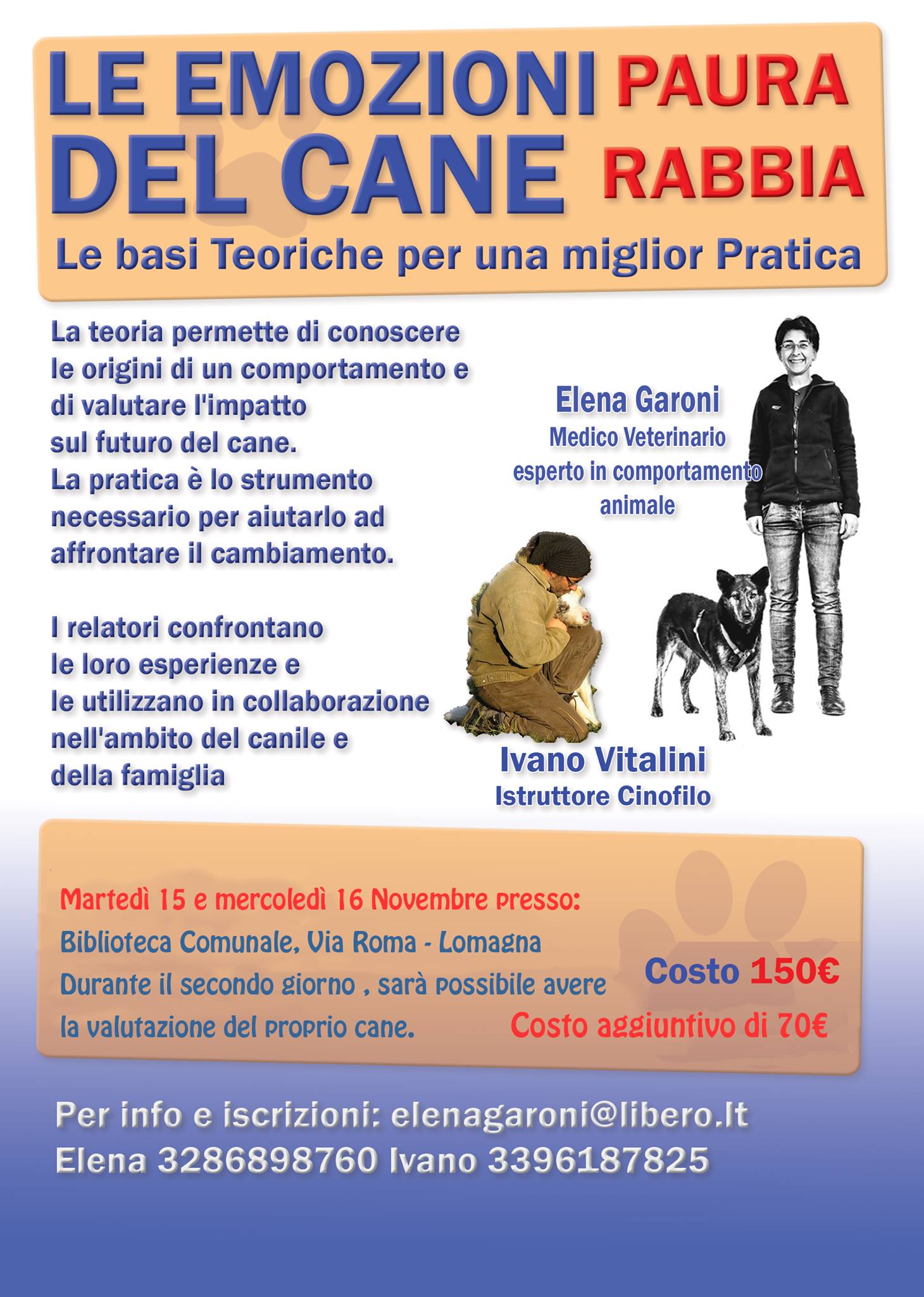 Le emozione del cane - Paura Rabbia di e con Elena Garoni e Ivano Vitalini