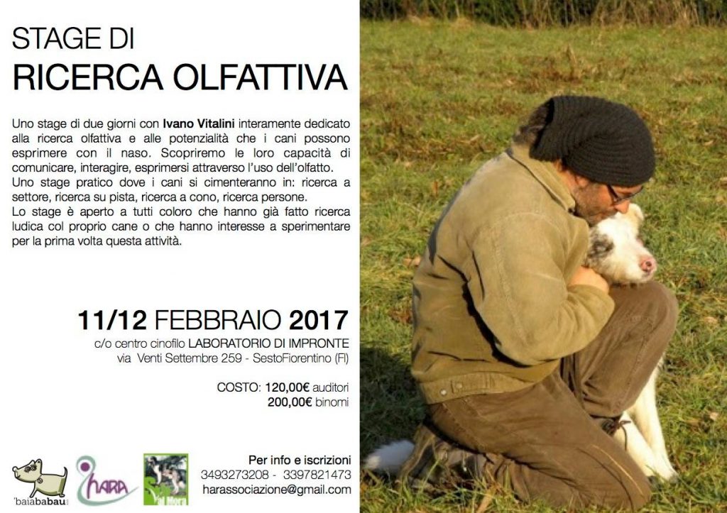 Sesto Fiorentino 11 e 12 Febbraio - Ricerca Olfattiva con Ivano Vitalini