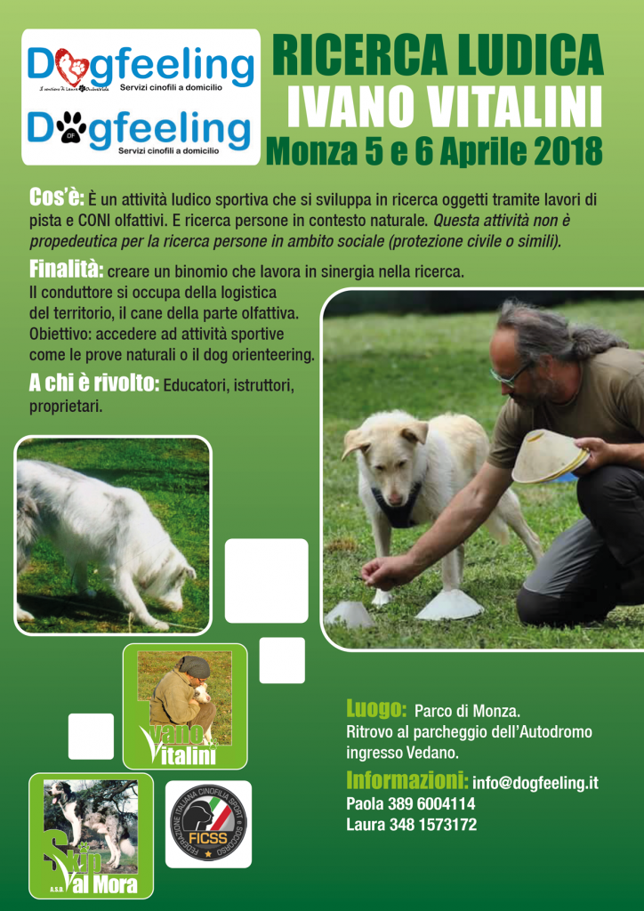 Monza 5 e 6 Aprile 2018 – Stage di Ricerca ludica con Ivano Vitalini