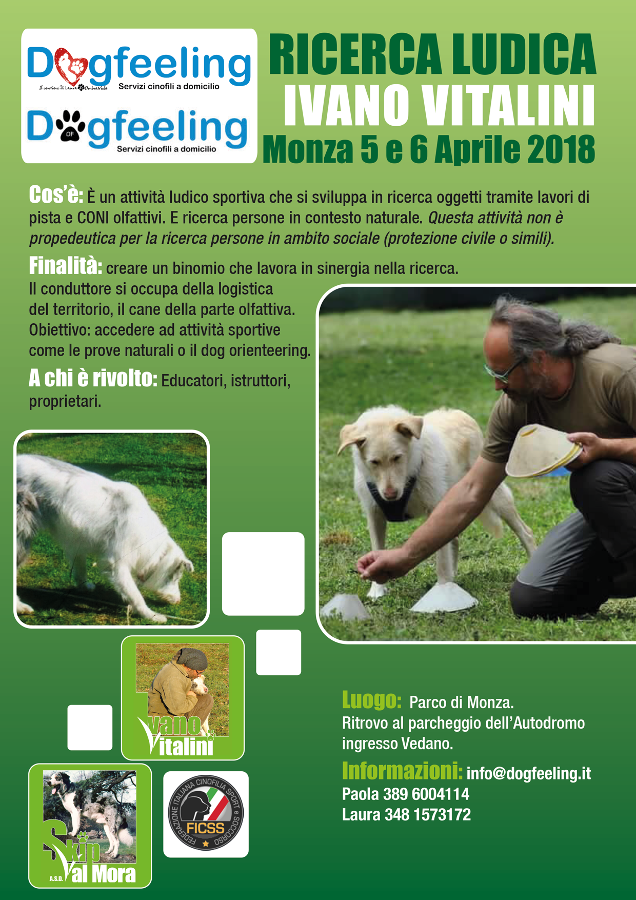 Monza 5 e 6 Aprile 2018 – Stage di Ricerca ludica con Ivano Vitalini