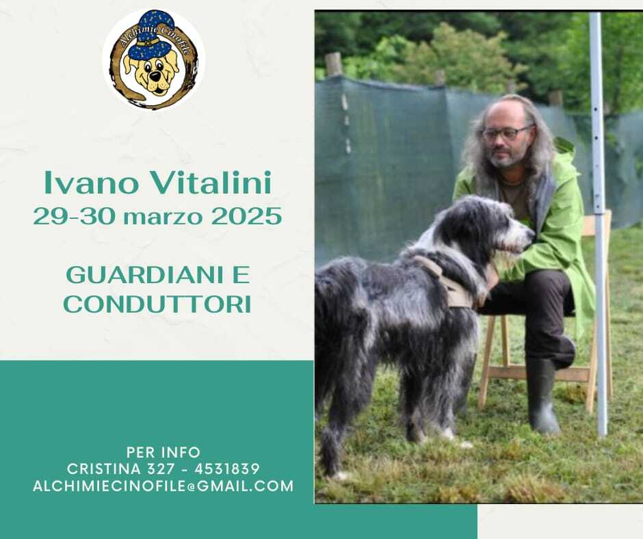 Villarbasse (TO) 29 e 30 marzo 2025 - Guardiani e conduttori con Ivano Vitalini